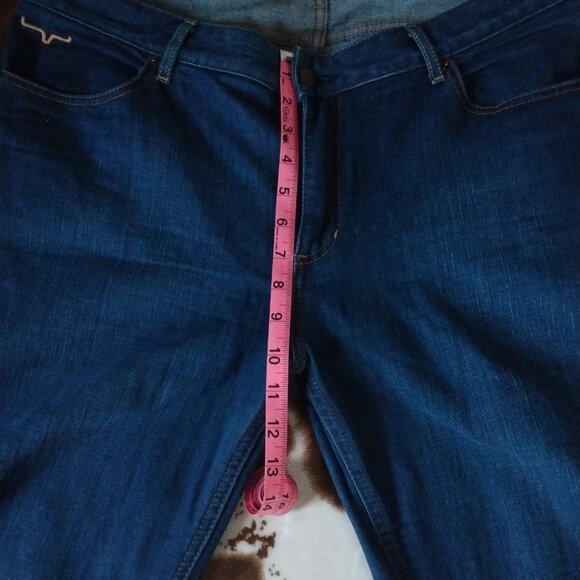 Women's LOLA Kimes Ranch Mid Rise Raw Hem Flare Jeans 16/32 - Picture 5 of 7